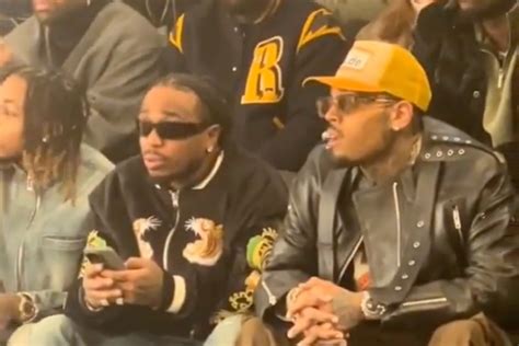 chris brown quavo sitting together|Chris Brown Responds to Viral Video of Him Sitting Next to Quavo .